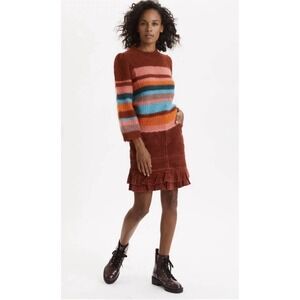 Odd Molly Savage Sweater #280 Mohair Knit Striped Size 3 (large) Twee Whimsical